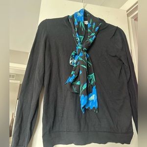 J crew neck tie shirt